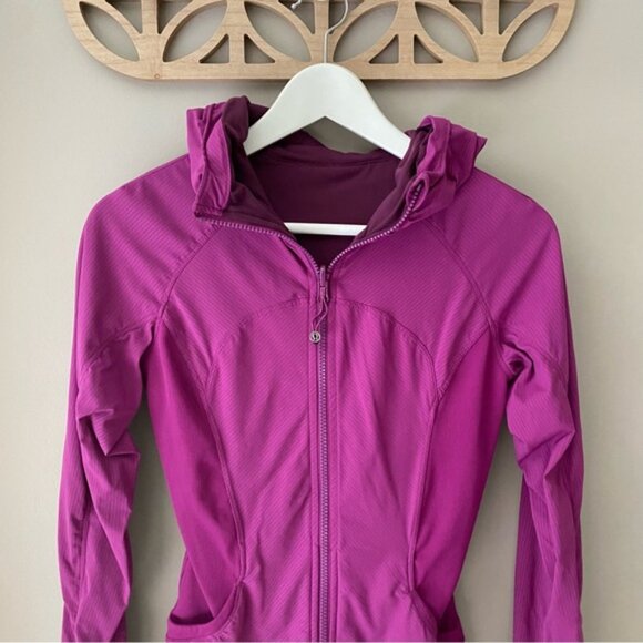 Lululemon In Flux Regal Plum Reversible Jacket Purple Sz 4 - Picture 2 of 10